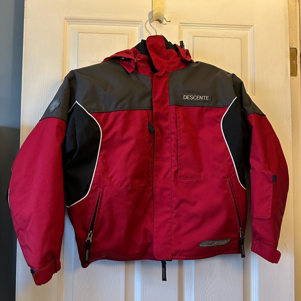 Descente Boys D310 Red and Black Ski Jacket